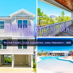 Together By The Sea @ Summer Salt" | Pool*Walk To Beach & Restaurants*Water Views*Luxe Amenities*3BR/4BA*Sleeps 9*Dog Friendly