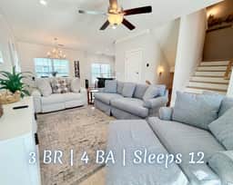 Amity Escape @ Summer Salt" | Private Hot Tub*Pool*Walk To Beach*Firepit*3BR*Sleeps 12 - Image 5