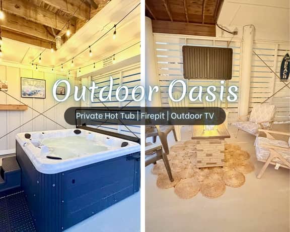 Amity Escape @ Summer Salt" | Private Hot Tub*Pool*Walk To Beach*Firepit*3BR*Sleeps 12 - Image 2
