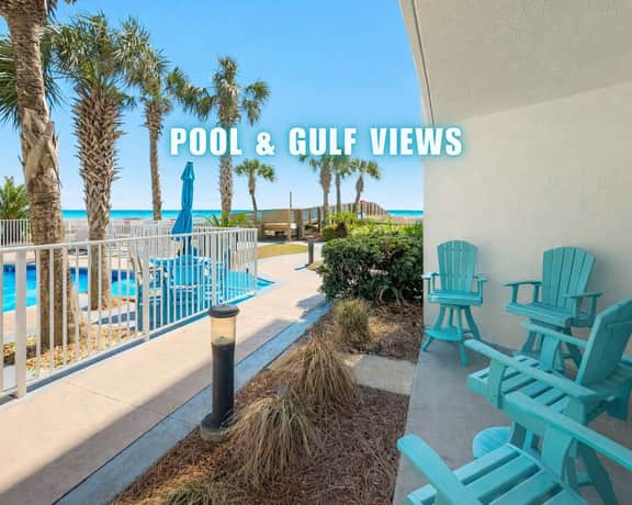 Palm Beach #B12" | Beachfront 1BR | Ground Level | Pool & Gulf Views | Heated Pools | Gym | Sleeps 4 - Image 2