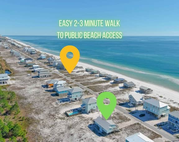 Kermit's Place" | Almost Beachfront 2BR Home*Gulf Views*3 Minute Walk To Beach - Image 2