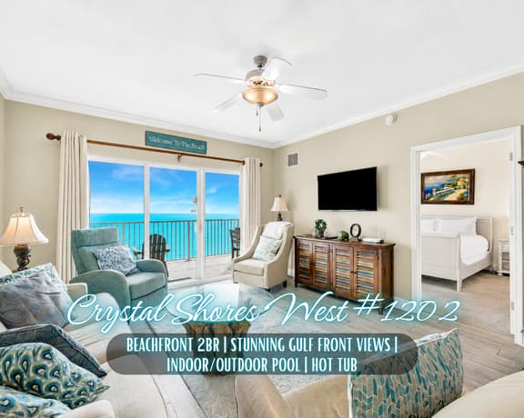 Crystal Shores West #1202" | 2BR Beachfront*Gulf Views*Indoor/Outdoor Pool*Hot Tub*Gym*Sleeps 8 - Image 1