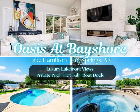 Oasis at Bayshore" | Luxury Lakefront Views*Private Pool*Hot Tub*Boat Dock - Image 1