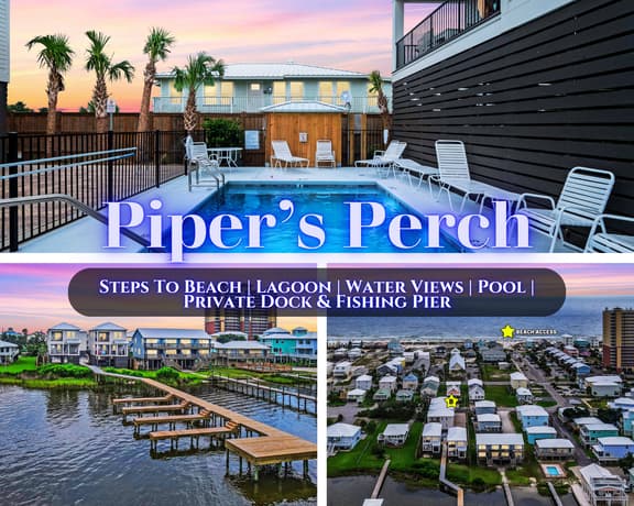 Piper's Perch" | Beach & Lagoon! | Pool | Water Views | Private Dock & Fishing Pier | 4BR Sandpiper Cottage | Dog Friendly - Image 1
