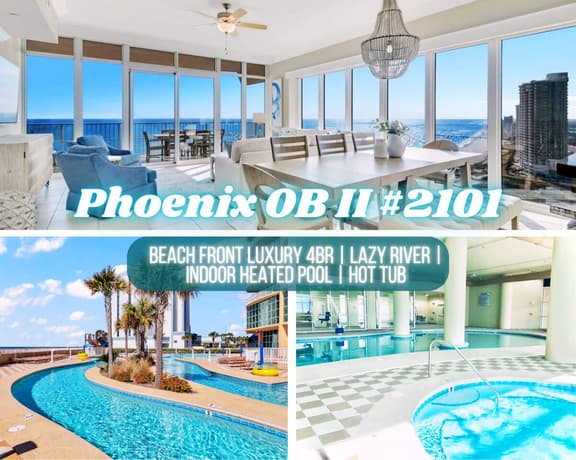 Phoenix Orange Beach II #2101 | Luxury Gulf Front 4BR*Heated Pool*Hot Tub*Lazy River*Gym*Sleeps 16 - Image 1