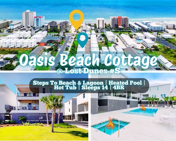 Oasis Beach Cottage @ Lost Dunes #S | 100 Steps To Beach, Heated Pool, Hot Tub, 4BR, Sleeps 14 - Image 1