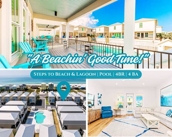 A Beachin' Good Time" | Steps To Beach*Gulf Views*Pool*Lagoon*Fishing Pier*4BR*Sleeps 12*West Side Cottages - Image 1