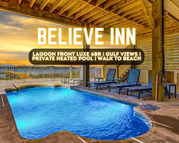 Believe Inn" | Luxury 6BR Lagoon Front Home With Gulf Views*Heated Private Pool*Private Boat Dock*Sleeps 18 - Image 1