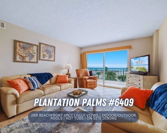 Plantation Palms #6409" | Beachfront 2BR | Indoor/Outdoor Pools + Hot Tub | Amenities Galore | On Site Dining | Sleeps 6 - Image 1