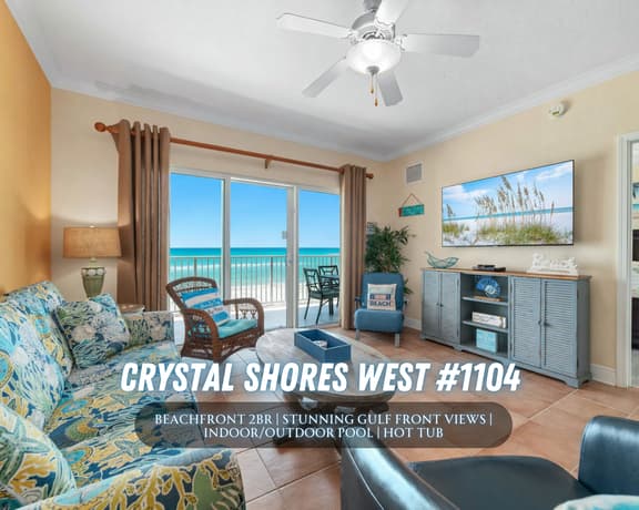 Crystal Shores West 1104" | 2BR Beachfront*Stunning Gulf Views*Indoor/Outdoor Pool + Hot Tub*Gym*Sleeps 6 - Image 1