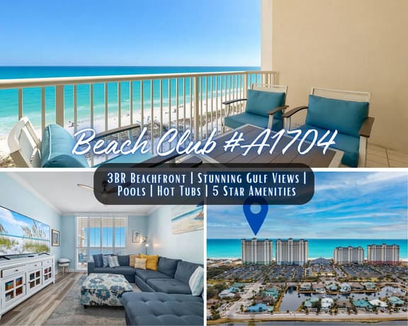 Beach Club #A1704" | 3BR Beachfront | Stunning Gulf Views | Indoor/Outdoor Pools & Hot Tubs | Premium Amenities | Sleeps 10 - Image 1