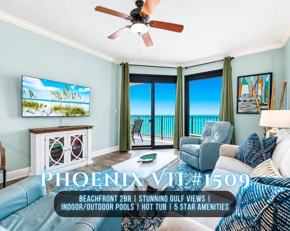 Phoenix VII #1509" | 2BR Beachfront | Insane Gulf Views | Indoor & Outdoor Pool | Hot Tub | Gym | Premium Amenities | Sleeps 8 - Image 1